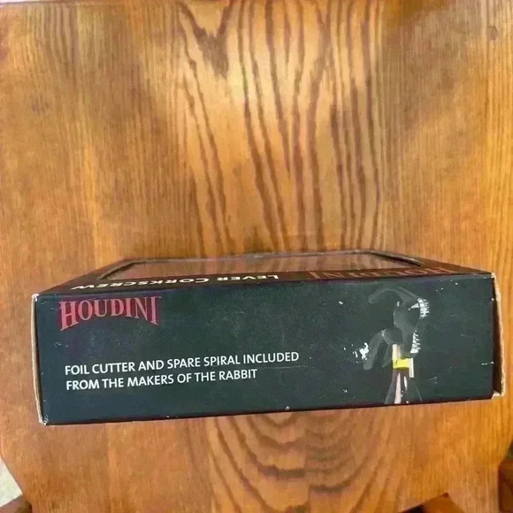 🌈 6/$60, NIB, Houdini Black Lever Corkscrew - Picture 3 of 6